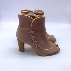 Timberland Boot Company - Marge Peep Toe Bootie Soft Leather Heel Size 6